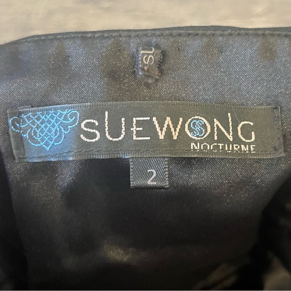 Sue Wong Beaded Silk Petal Mini Dress - Picture 4 of 6